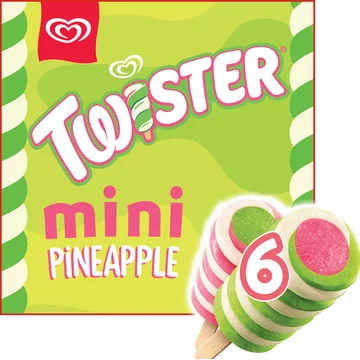 Ola IJs Twister Mini Pineapple 6 x 50 ml