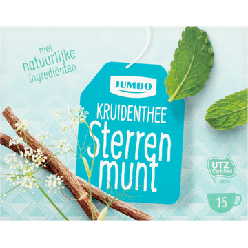 Jumbo Kruidenthee Sterrenmunt 15 Stuks