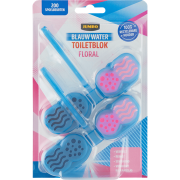 Jumbo Blauw Water Toiletblok Ocean 2 x 48 g