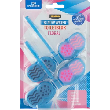 Jumbo Blauw Water Toiletblok Ocean 2 x 48 g