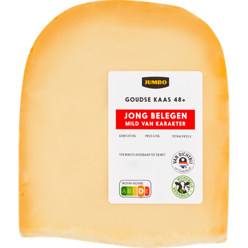 Jumbo Goudse Kaas 48+ Jong Belegen Stuk ca. 380g