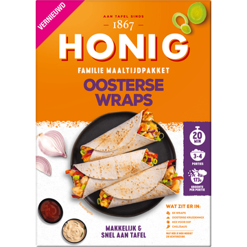 Honig Maaltijdpakket Oosterse Wraps 357g