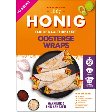 Honig Maaltijdpakket Oosterse Wraps 357g