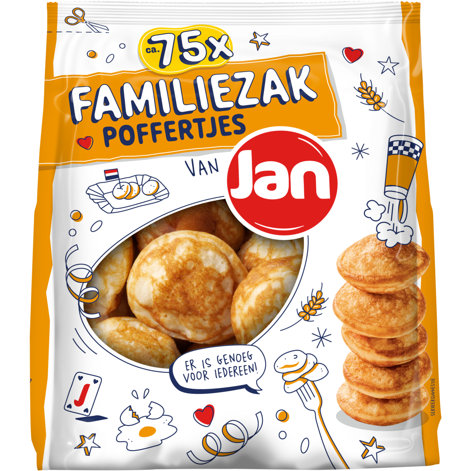 Jan Poffertjes Familiezak 620 g