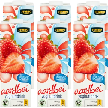Jumbo Aardbei Yoghurtdrink 6 x 1 L
