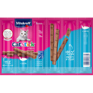 Vitakraft Cat Stick Classic Zalm 6 Stuks 36g