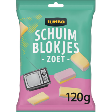 Jumbo Schuimblokjes Vanillesmaak 120 g