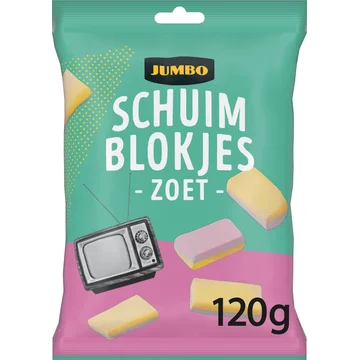 Jumbo Schuimblokjes Vanillesmaak 120 g