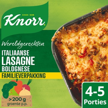 Knorr Wereldgerechten lasagne bolognese XL