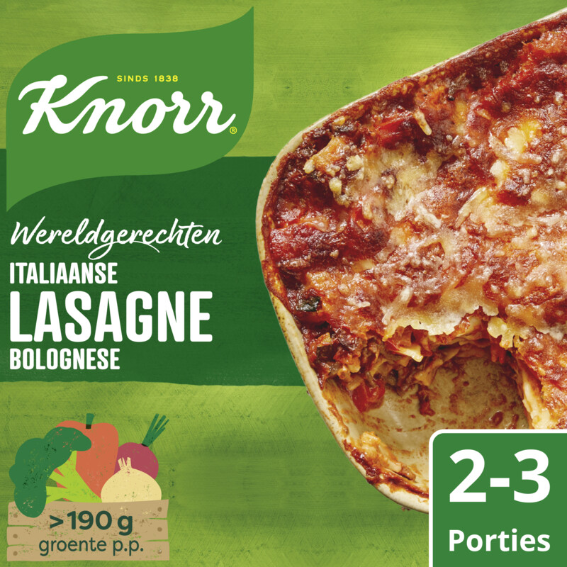 Knorr Wereldgerechten lasagne bolognese