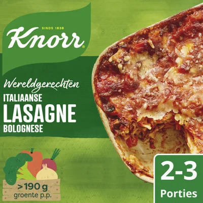 Knorr Wereldgerechten lasagne bolognese