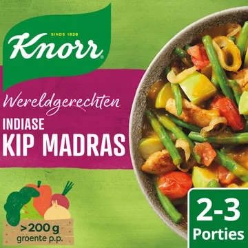 Knorr Wereldgerechten Indiase kip madras