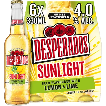 Desperados Sunlight Lemon & Lime 6x330ML