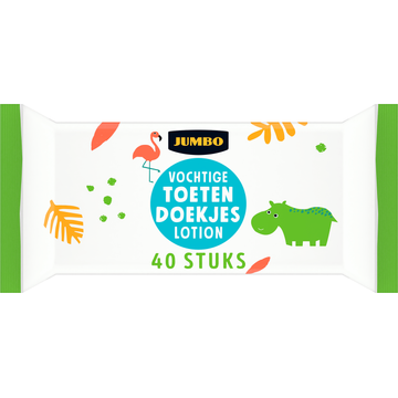 Jumbo Vochtige Toetendoekjes Lotion 40 Stuks