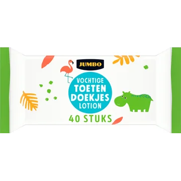 Jumbo Vochtige Toetendoekjes Lotion 40 Stuks