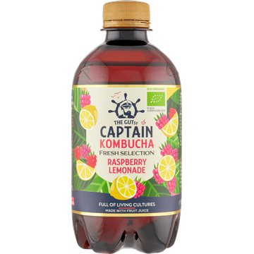 The Gutsy Captain Kombucha Raspberry Lemonade 400 ml