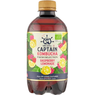 The Gutsy Captain Kombucha Raspberry Lemonade 400 ml