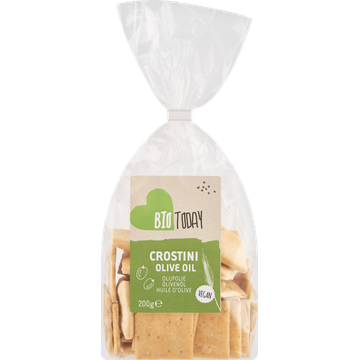 BioToday Crostini Mini-Cracker Olijfolie 200 g