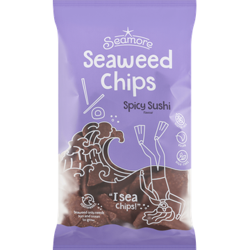Seamore Seaweed Chips Spicy Sushi Flavour 135 g