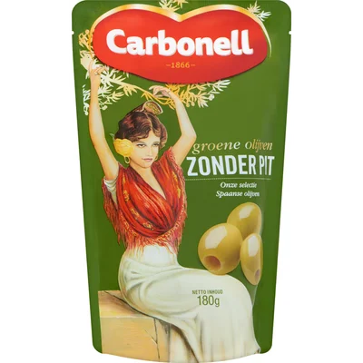Carbonell Groene olijven zonder pit