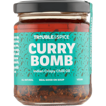 Trouble & Spice Curry Bomb Indian Crispy Chilli Oil 200 ml