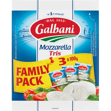 Galbani Mozzarella Tris Family Pack 300g (3 x 100g)