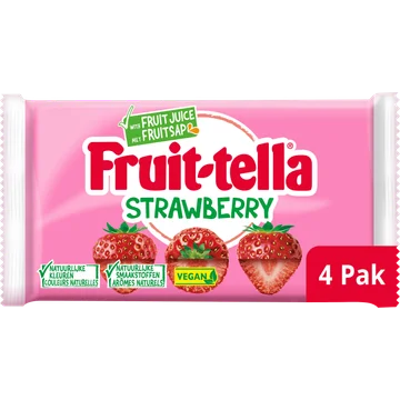 Fruittella Strawberry Vegan 4-pack