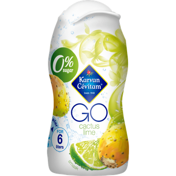 Karvan Cévitam GO Cactus Limoen Siroop, 48 ml