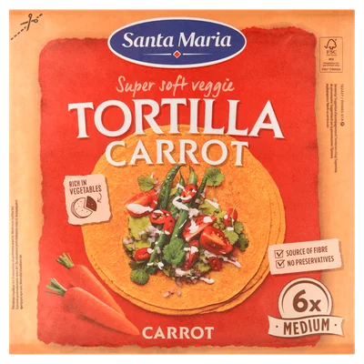 Santa Maria Tortilla oat wraps 6x medium
