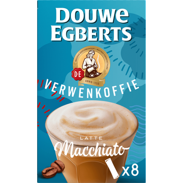 Douwe Egberts Verwenkoffie Latte Macchiato 8 x 16,3 g