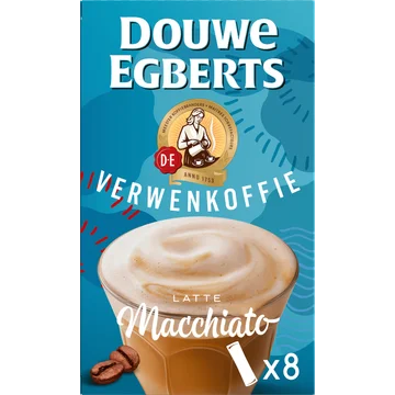 Douwe Egberts Verwenkoffie Latte Macchiato 8 x 16,3 g