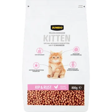 Jumbo Volledig Diervoeder Katten Volwassen Zalm & Rijst 800g