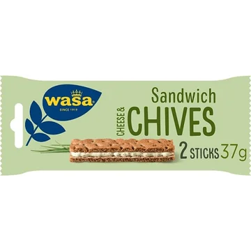 Wasa Sandwich Cheese & Chives 3 x 37 g