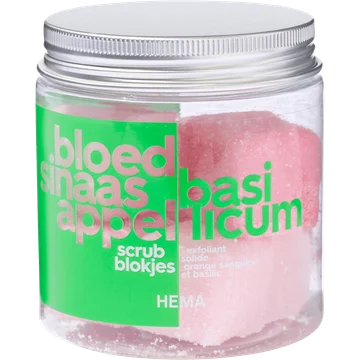 HEMA Bloedsinaasappel Basilicum Scrubblokjes 6 x 15 g