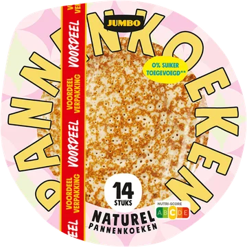 Jumbo Naturel Pannenkoeken Voordeelverpakking 14 Stuks