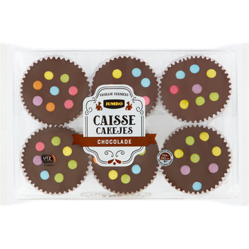 Jumbo Caisse Cakejes Chocolade 6 Stuks