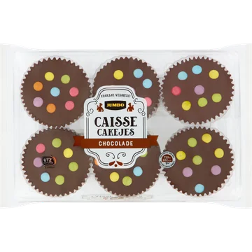 Jumbo Caisse Cakejes Chocolade 6 Stuks