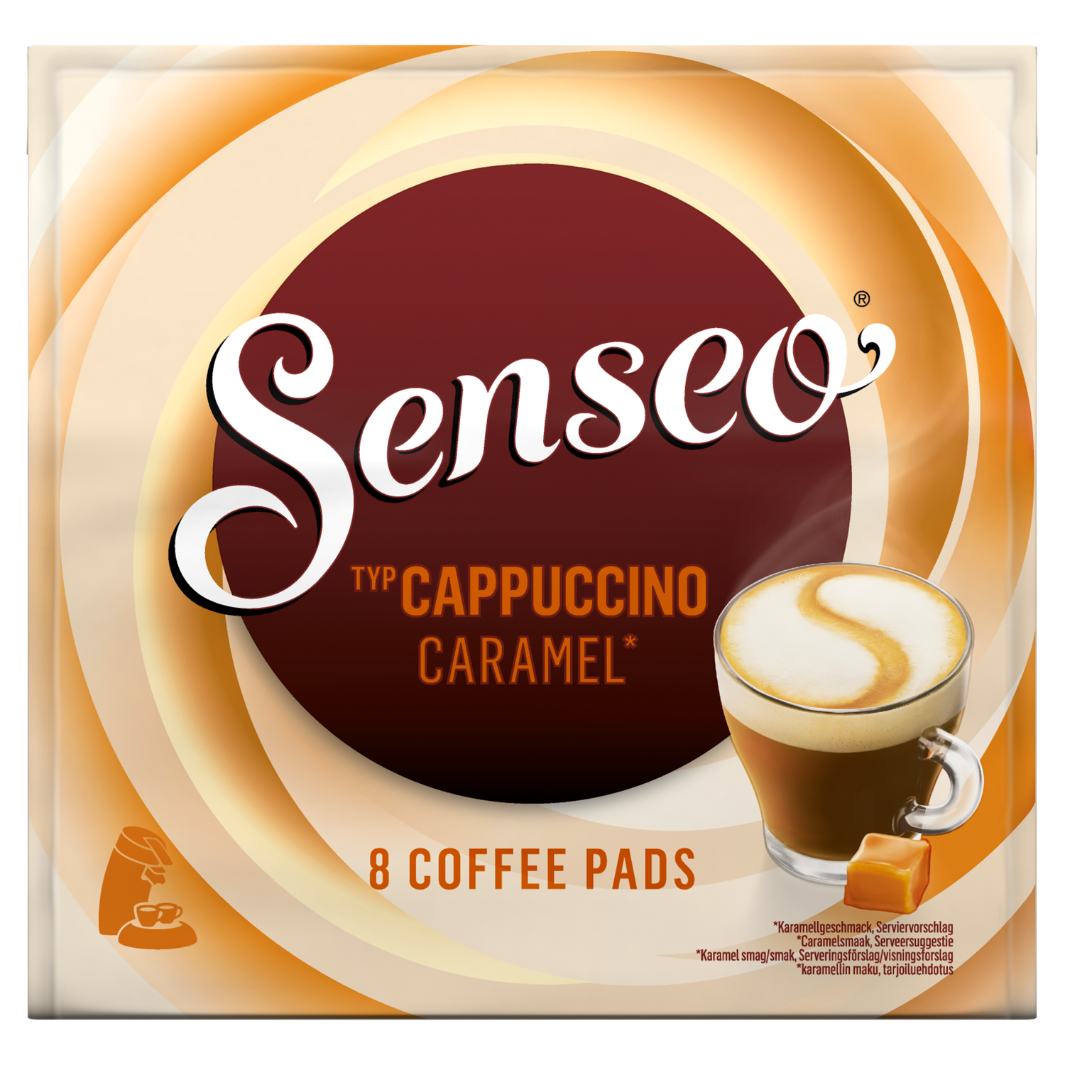 Senseo Cappuccino Caramel Koffiepads 8 Stuks