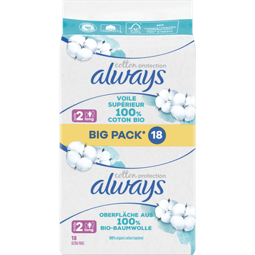 Always Always Cotton Protection Ultra Long Maandverbanden
