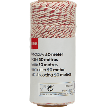 HEMA Bindtouw Rood-Wit
