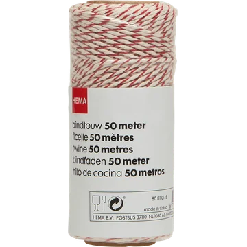HEMA Bindtouw Rood-Wit