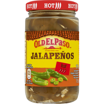 Old El Paso Sliced Jalapeños Hot 215g