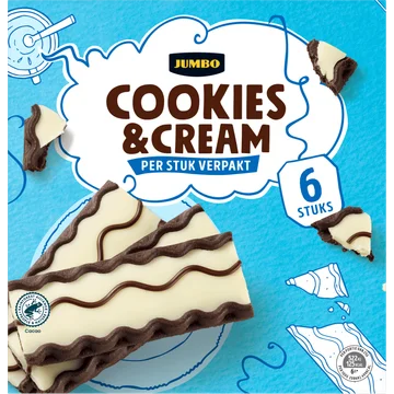 Jumbo Cookies & Cream 6 Stuks