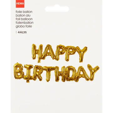 HEMA Folie Ballon Happy Birthday 44 cm