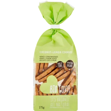 BioToday Kokos-Citroenkoekjes Cookie 175 g