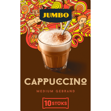 Jumbo Oploskoffie Cappuccino 10 Stuks