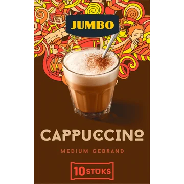 Jumbo Oploskoffie Cappuccino 10 Stuks