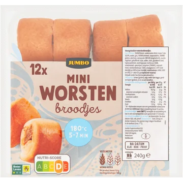 Jumbo Mini Worstenbroodjes 12 Stuks
