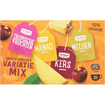 Jumbo Vruchtenthee Variatie Mix 20 Stuks