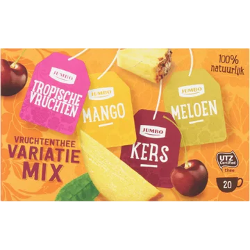 Jumbo Vruchtenthee Variatie Mix 20 Stuks